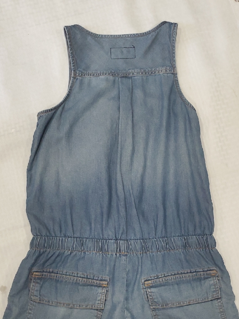 Current/Elliott Light Blue Denim Romper - Picture 9 of 12
